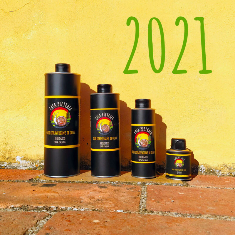 Extra virgin olive oil harvested 2021